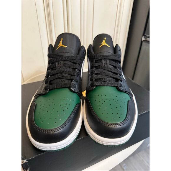 Air Jordan 1 Men's Low Top Green Toe Athletic Sneaker Shoes Multicolor Size 8.5 - Picture 14 of 16